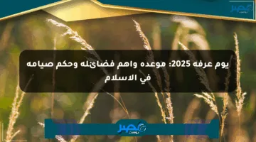 يوم عرفة 2025: موعده وأهم فضائله وحكم صيامه في الإسلام
